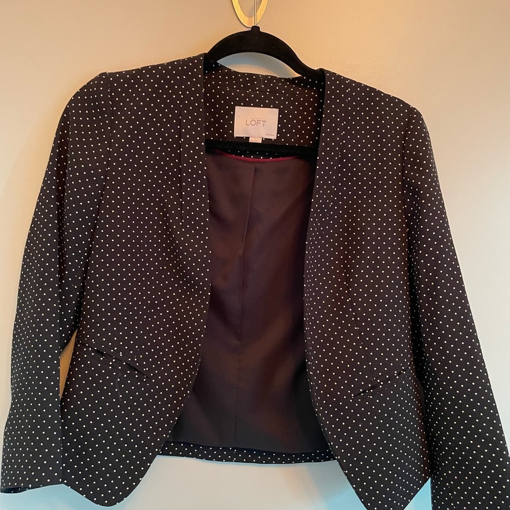 Loft Polka Dot Blazer